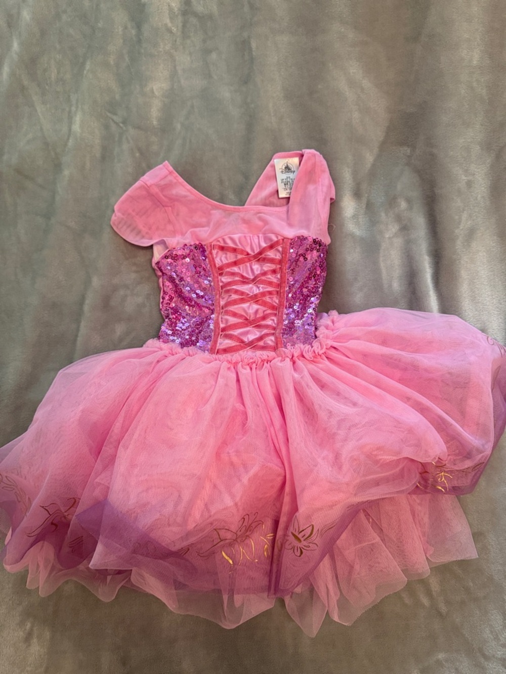 Disney Tangled-inspired Pink Sequin Princess Tutu Dance Costume